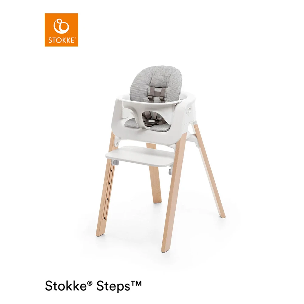 Chaise Steps™ Blanc / Naturel De Stokke® – Image 3
