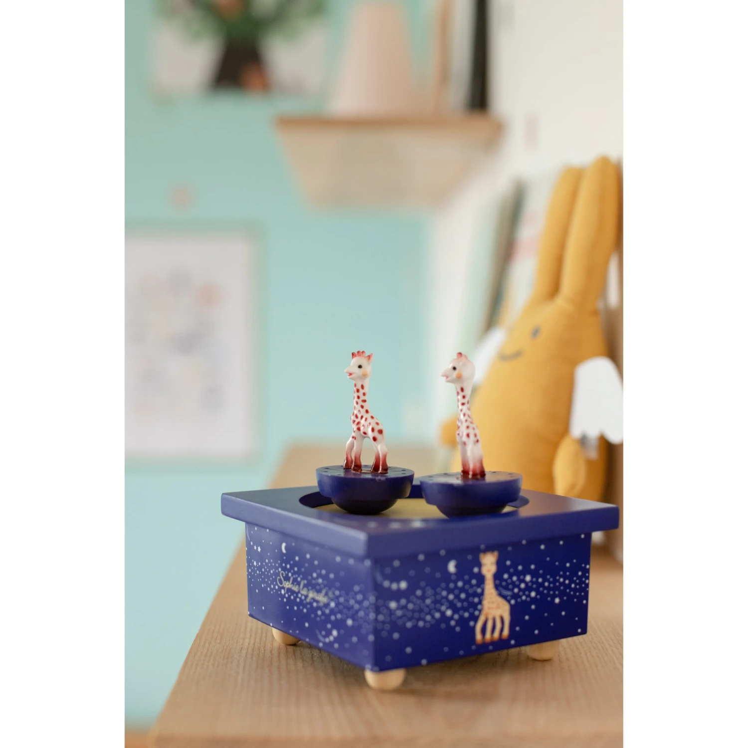 Boîte à Musique Sophie La Girafe Bleu De Trousselier – Image 7