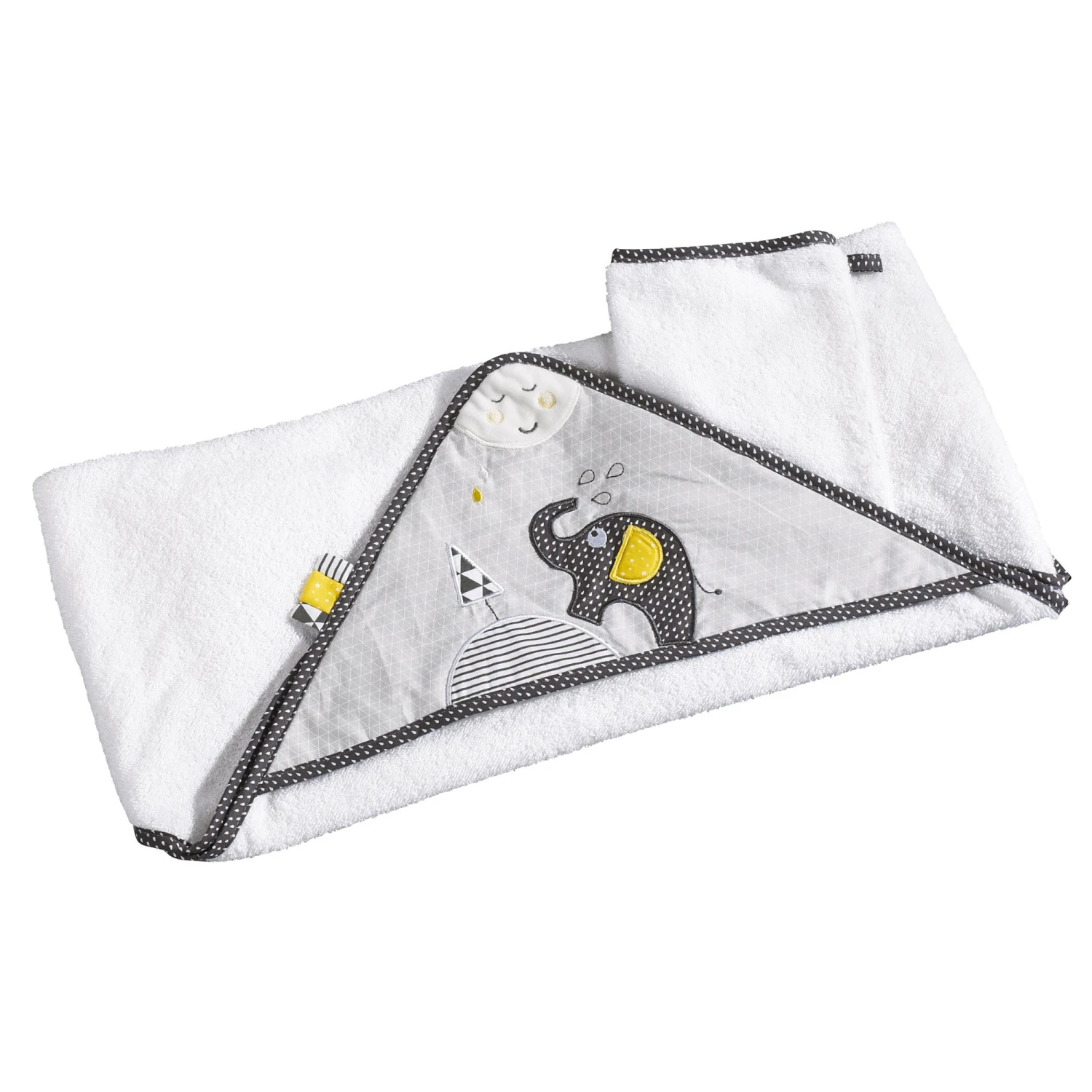 Babyfan Cape De Bain + Gant Blanc De Sauthon Baby's Sweet Home