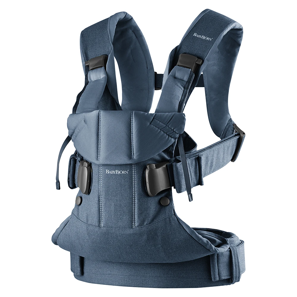 Porte-bébé One Bleu Denim / Nuit Cotton Mix De BabyBjörn – Image 2