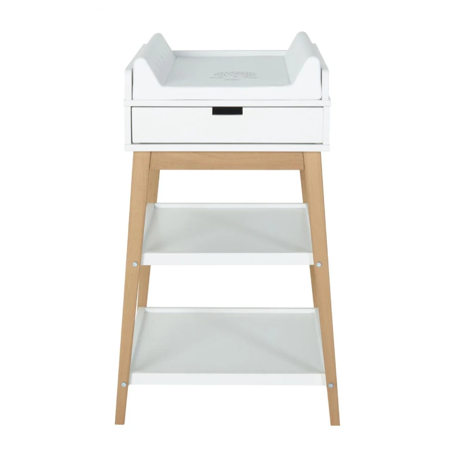 Table à Langer Hip Avec Tiroir Blanc / Naturel De Quax – Image 3