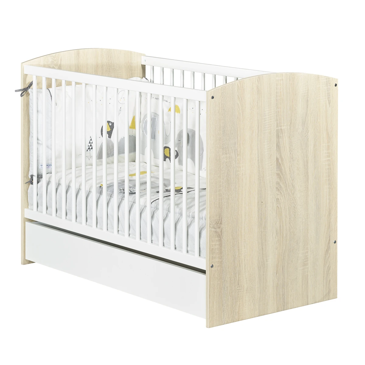 Paulin Tiroir De Lit 60x120 De Sauthon Baby's Sweet Home