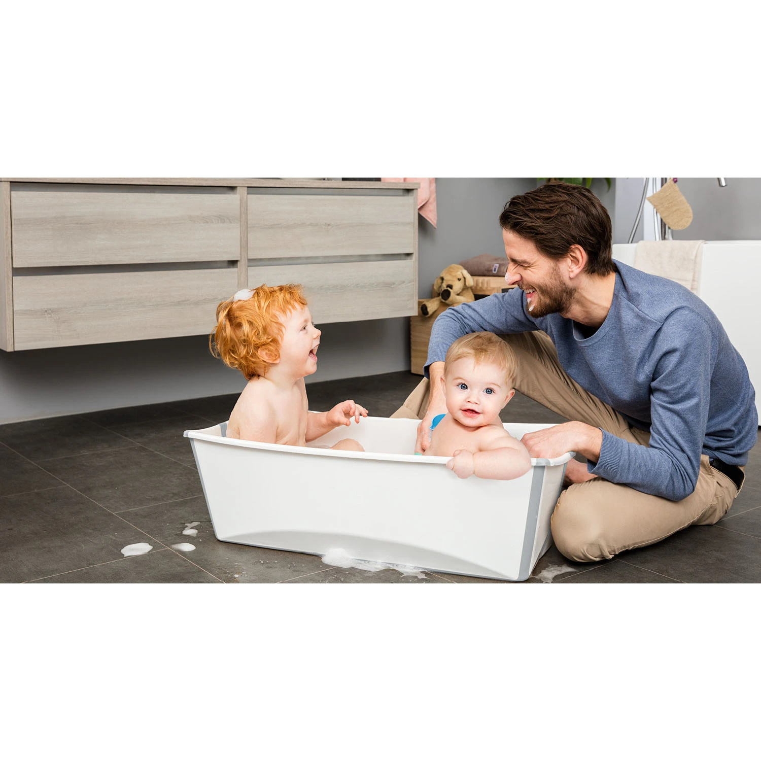 Baignoire Flexi Bath™ XL Transparent Bleu De Stokke® – Image 2