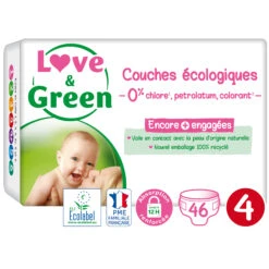 Couches écologiques Blanc T4 De Love & Green