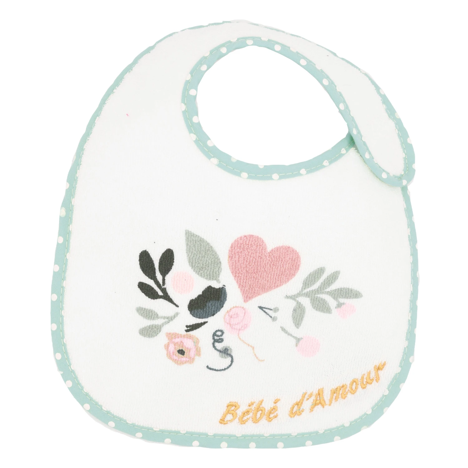 Lot De 7 Bavoirs Naissance Baby Love Fille De Trois Kilos Sept – Image 2