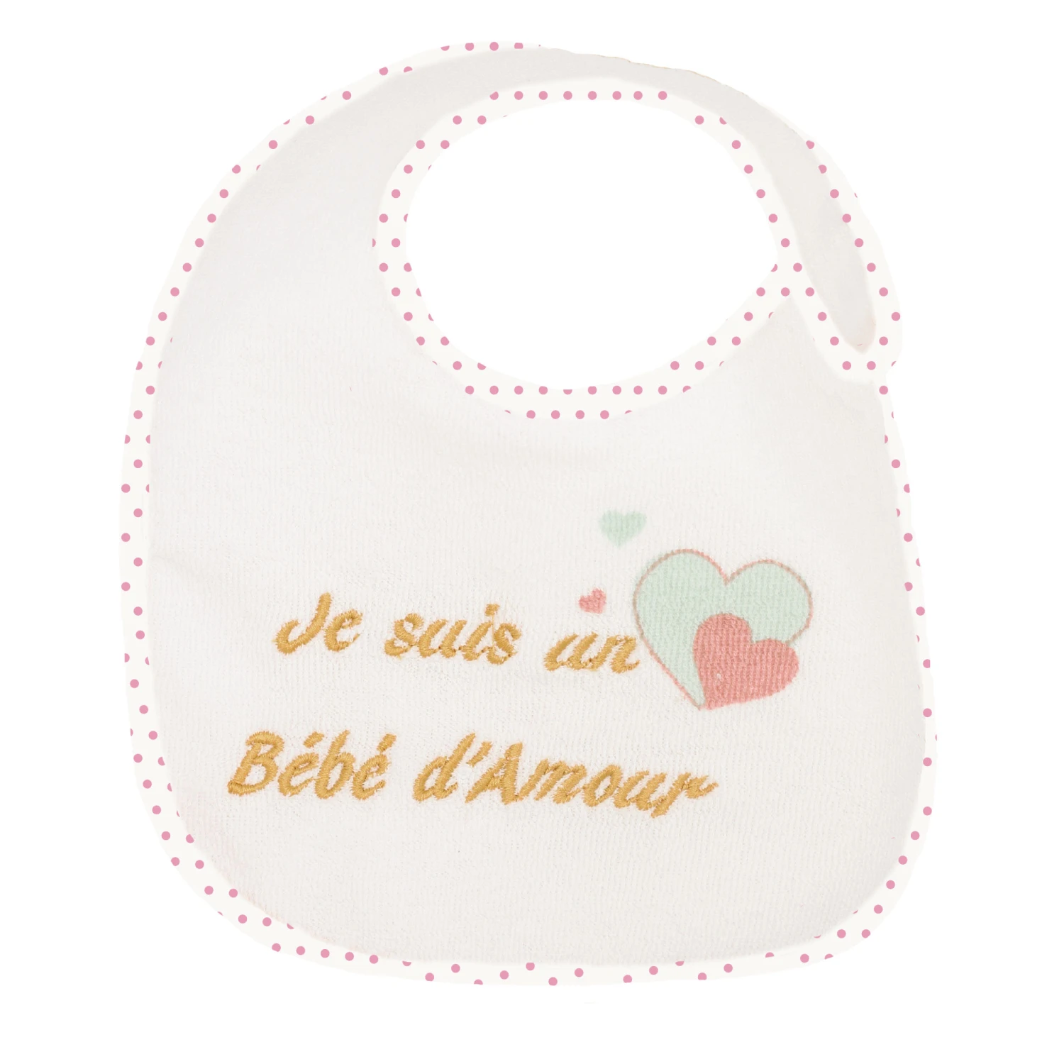 Lot De 7 Bavoirs Naissance Baby Love Fille De Trois Kilos Sept – Image 8