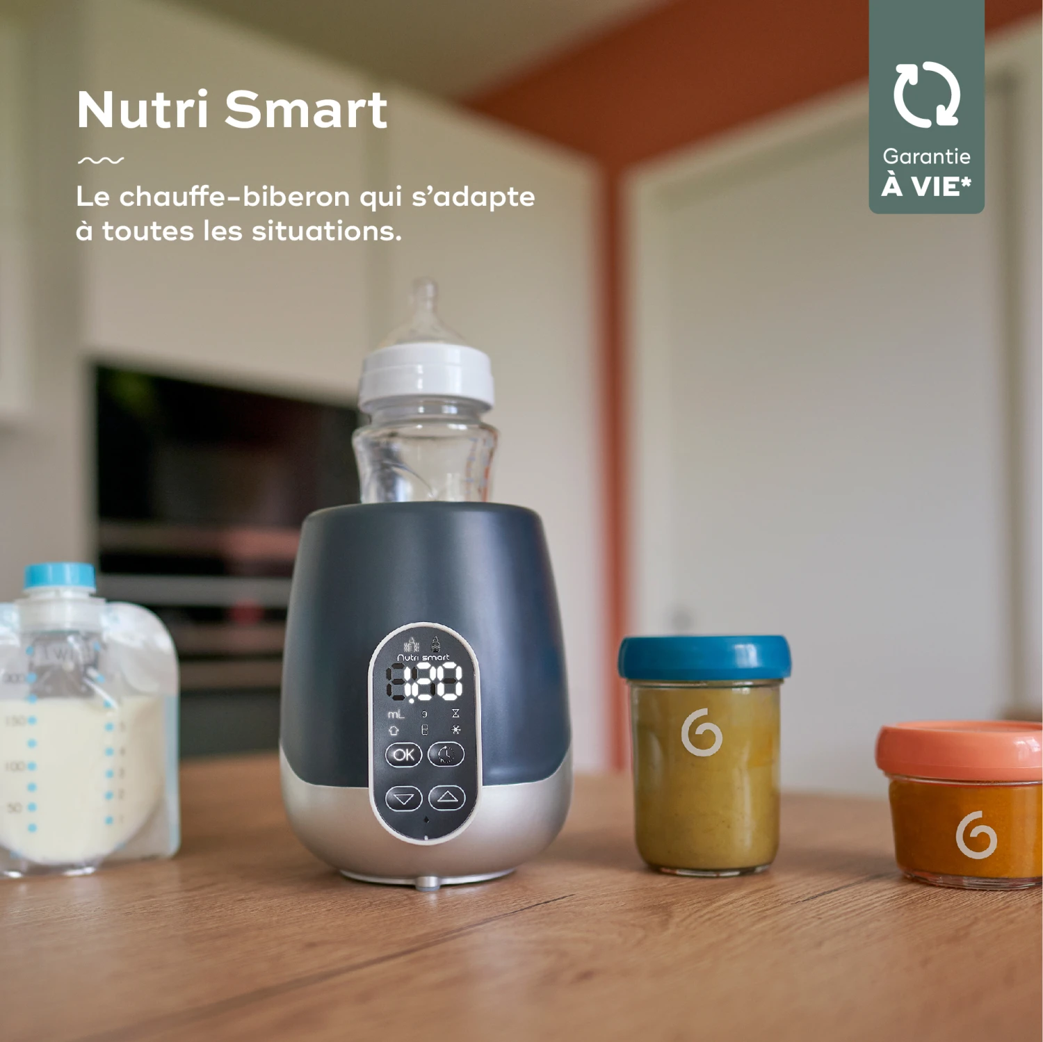 Chauffe-biberon Nutri Smart Bleu De Babymoov – Image 2