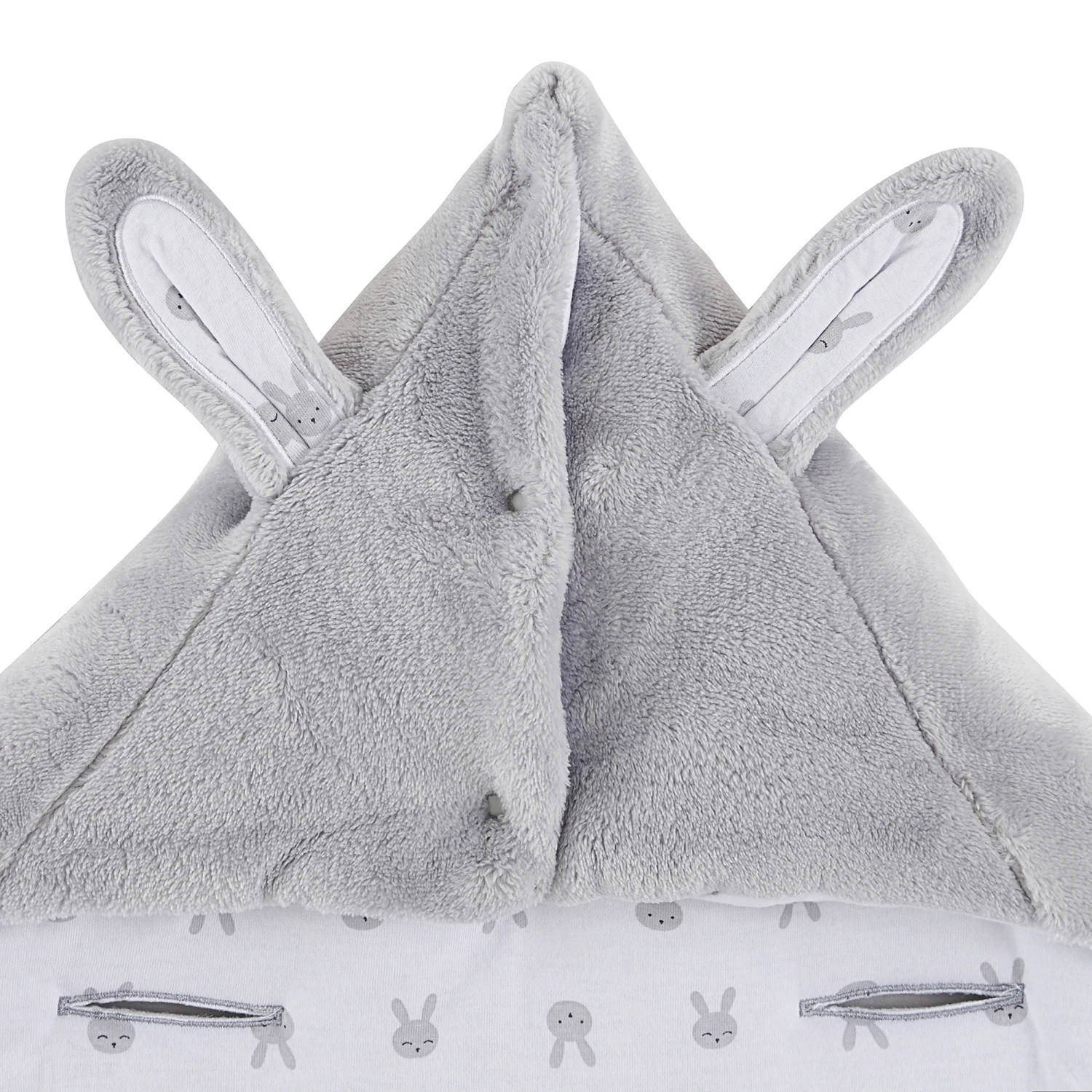 Nid D'ange Lapin Câlin Gris Taille Unique De P'tit Bisou – Image 2