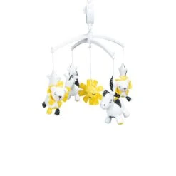 Pluche Et Pompon Mobile Musical Blanc/Jaune De Sauthon Baby's Sweet Home