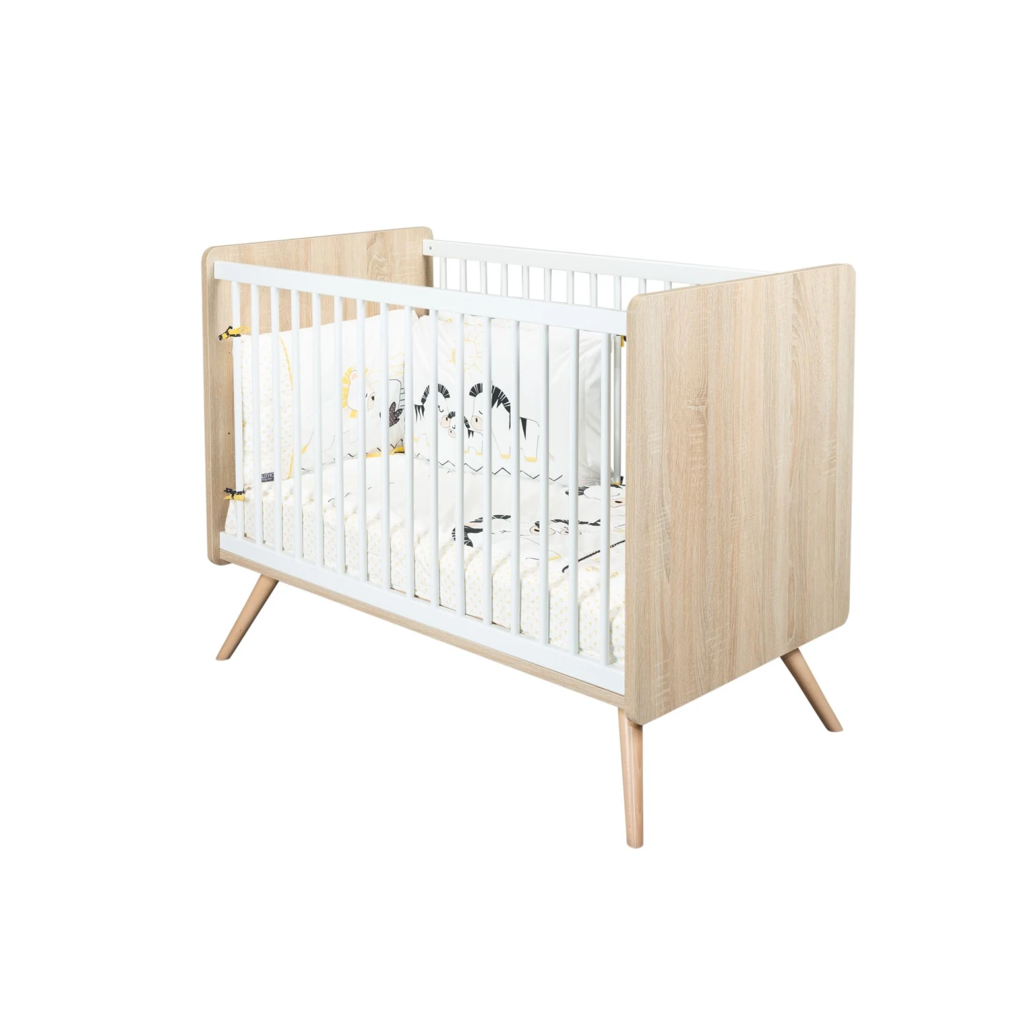 Sixties Lit Bébé 60x120 Blanc De Sauthon Baby's Sweet Home