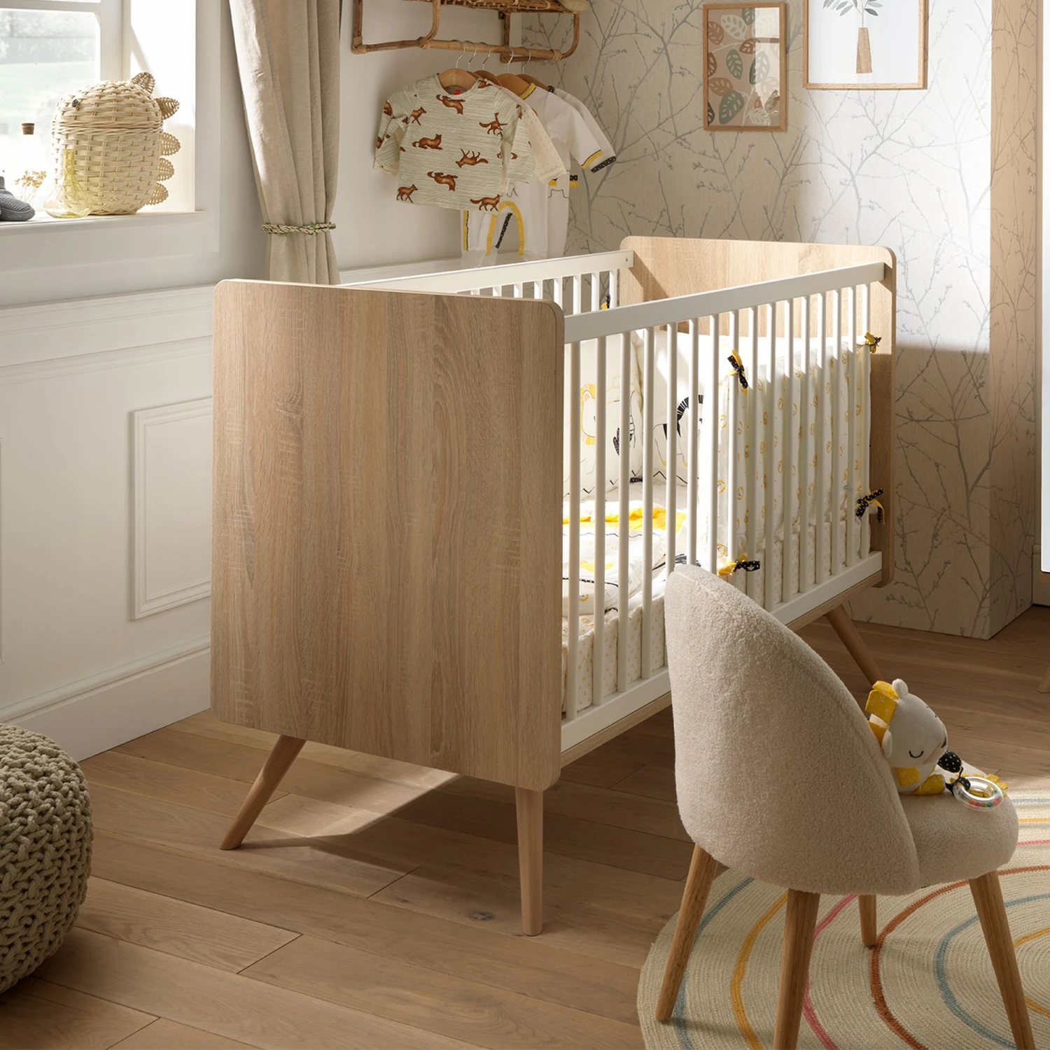 Sixties Lit Bébé 60x120 Blanc De Sauthon Baby's Sweet Home – Image 2