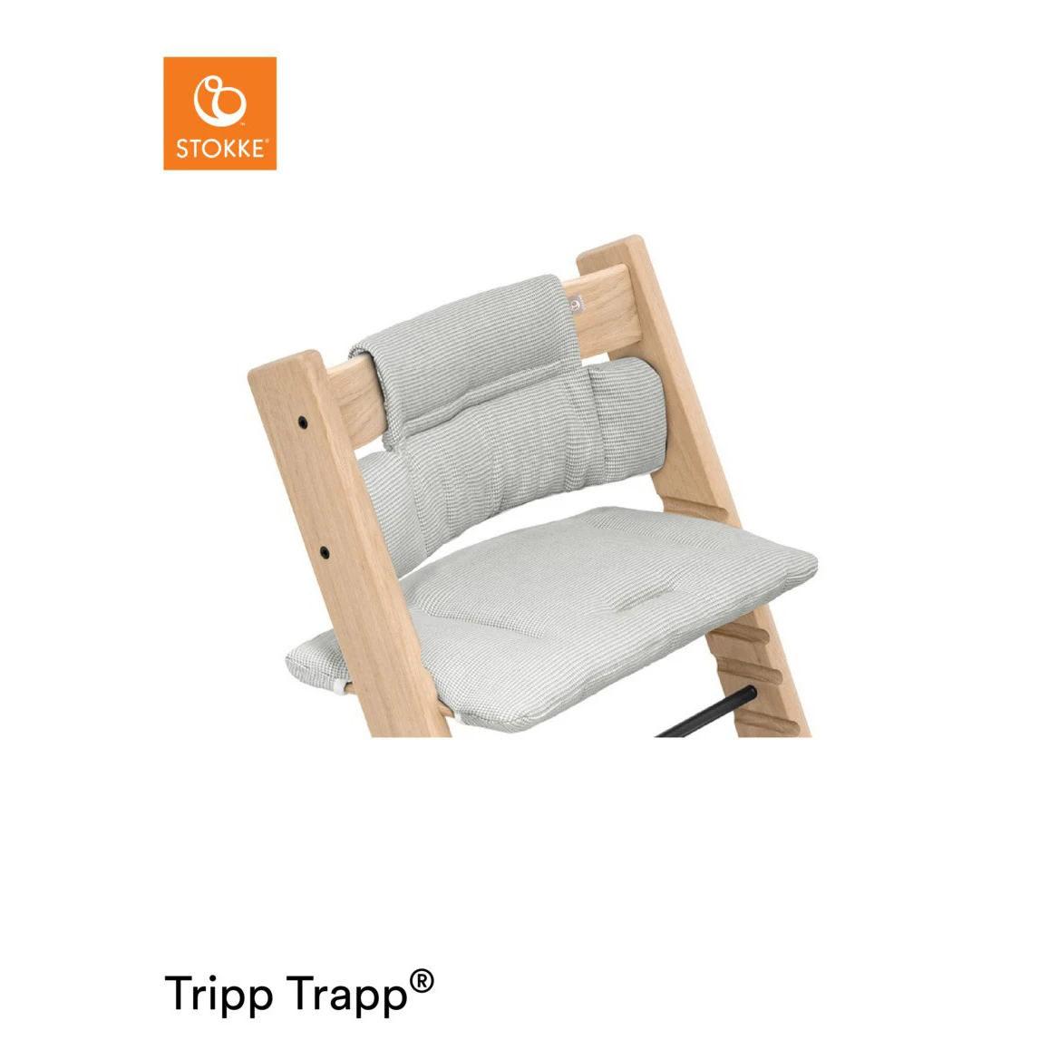 Coussin De Chaise Tripp Trapp® Classic Gris Nordique De Stokke® – Image 2