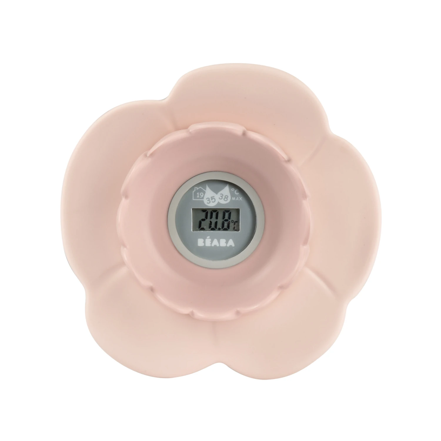 Beaba Thermomètre De Bain Lotus Vieux Rose De Béaba
