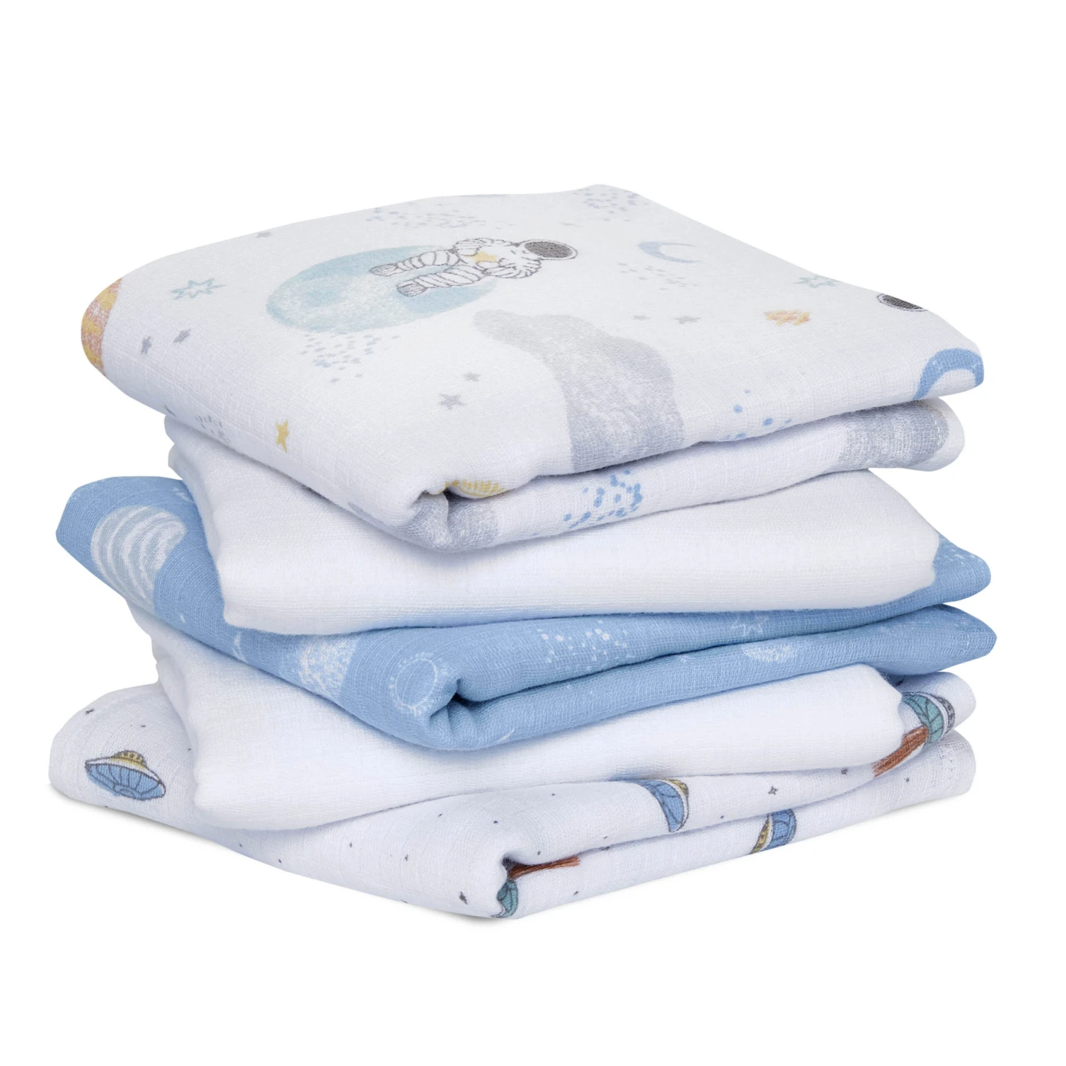 Lot De 5 Langes Musy 60x60 Space Explorers De Aden + Anais Essentials