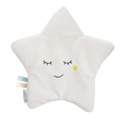 Mon étoile Relax Bouillotte Graines De Lin Blanc/Gris De Candide