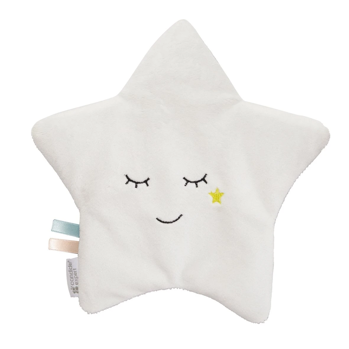 Mon étoile Relax Bouillotte Graines De Lin Blanc/Gris De Candide