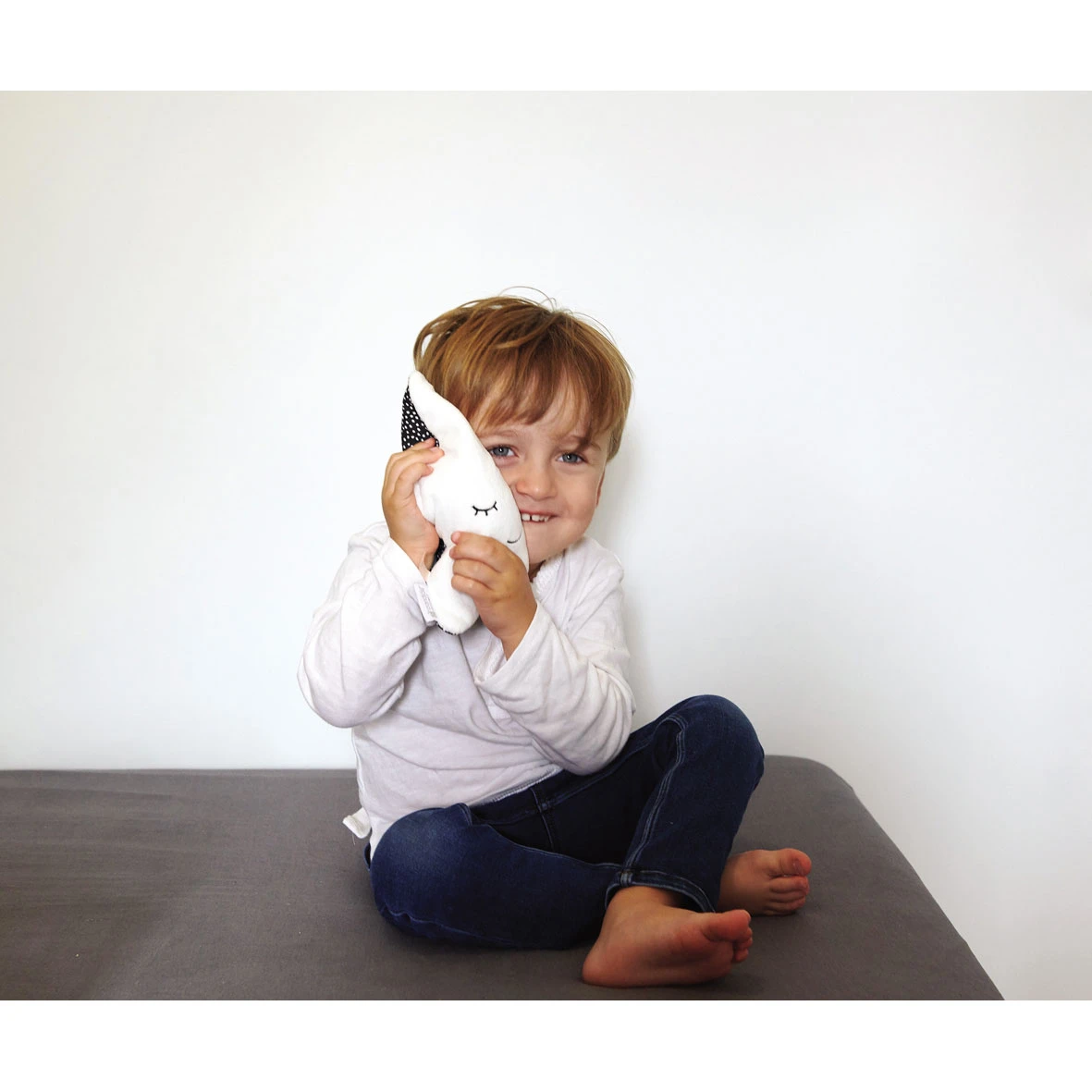 Mon étoile Relax Bouillotte Graines De Lin Blanc/Gris De Candide – Image 7