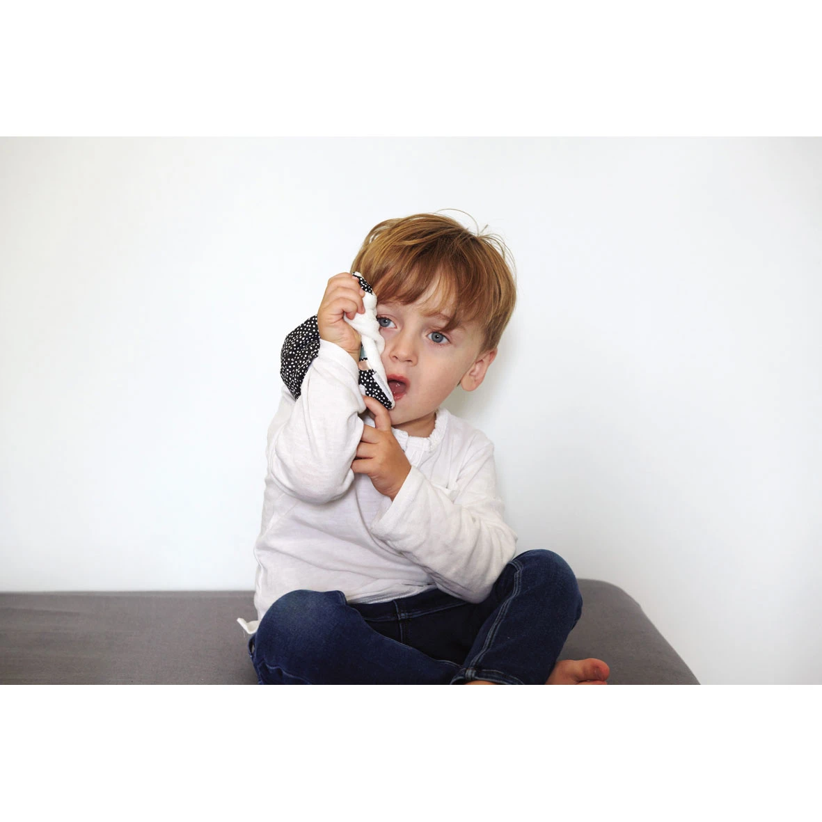 Mon étoile Relax Bouillotte Graines De Lin Blanc/Gris De Candide – Image 8