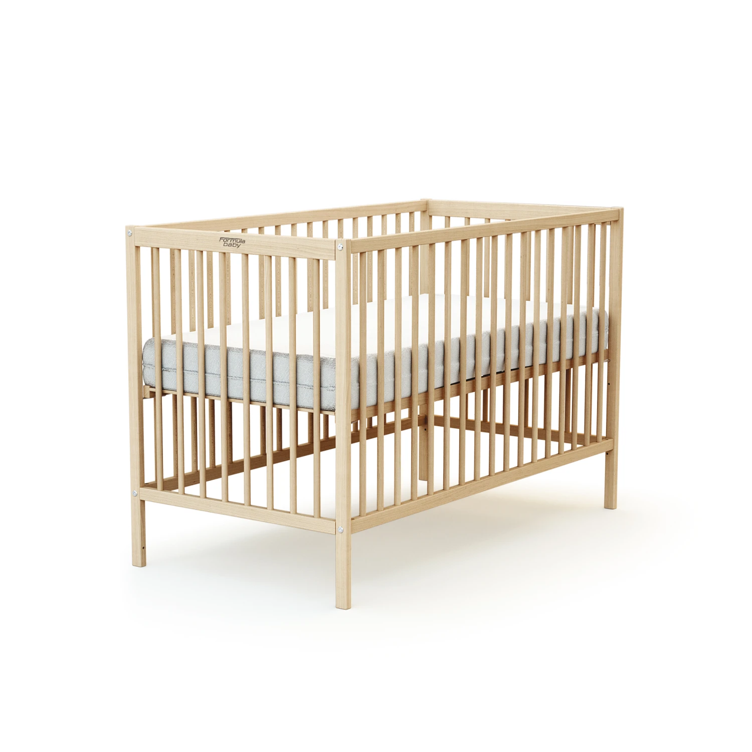 Lit En Bois Brut 60 X 120 Cm De Formula Baby – Image 2