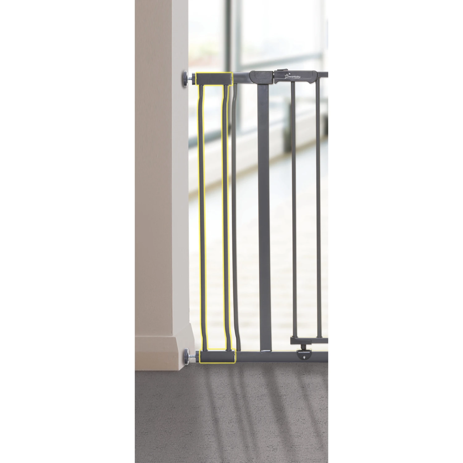 Extension De Barrière De Sécurité Ava/Liberty Gris 9 Cm De Dreambaby – Image 2