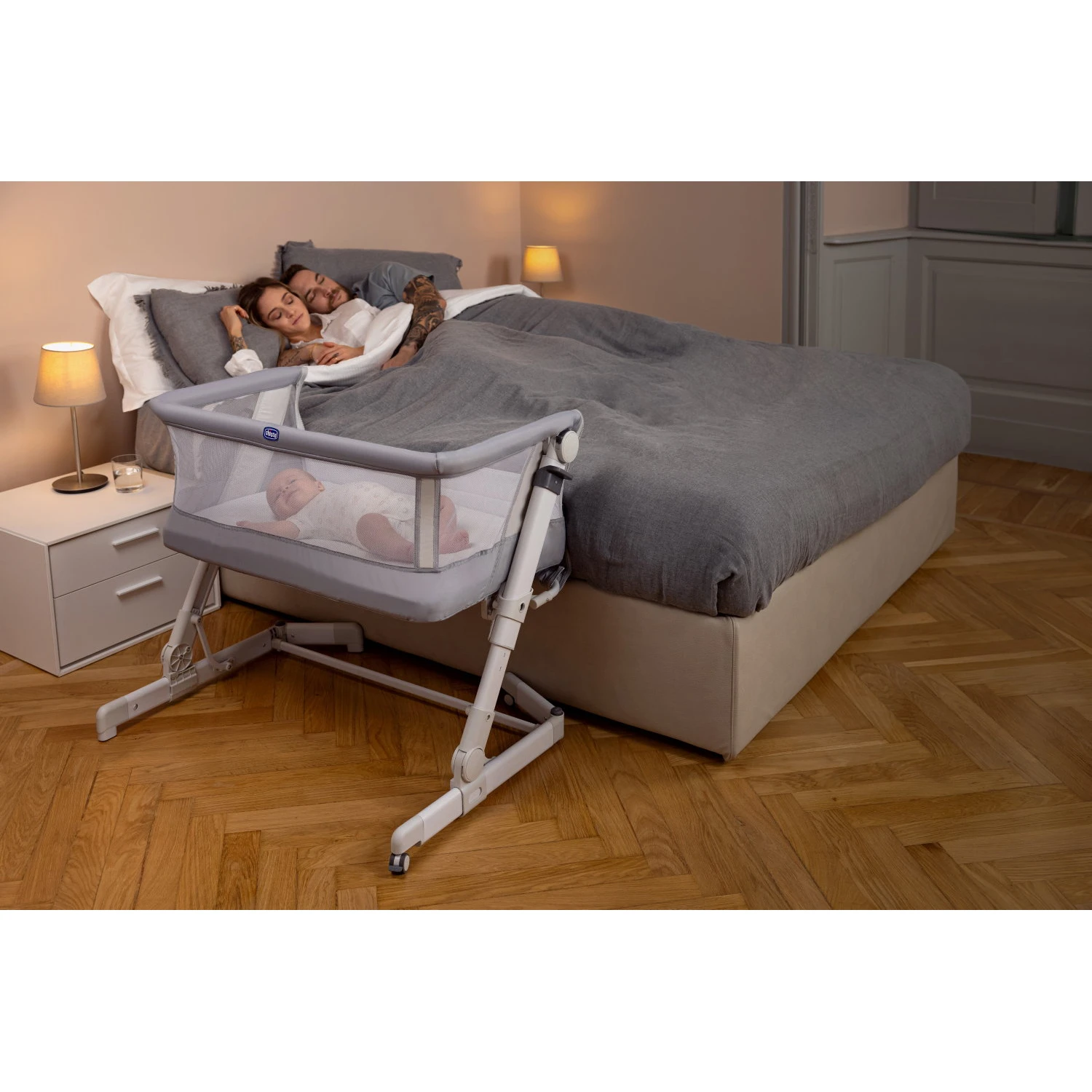 Berceau Cododo Next 2 Me Pop Up Grey Mist De Chicco – Image 9