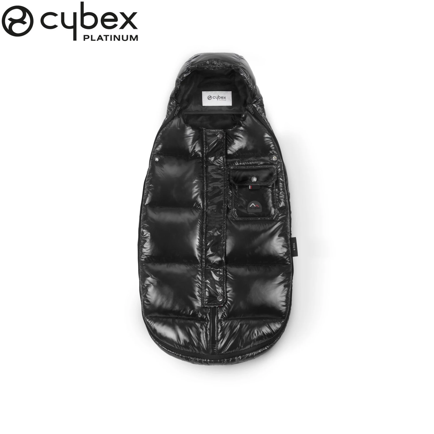 Mini Chancelière Hiver Platinum Deep Black De CYBEX