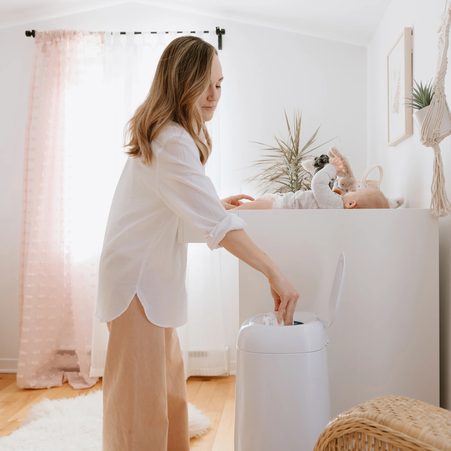 Poubelle à Couches Dress Up XL Blanc De Angelcare – Image 5