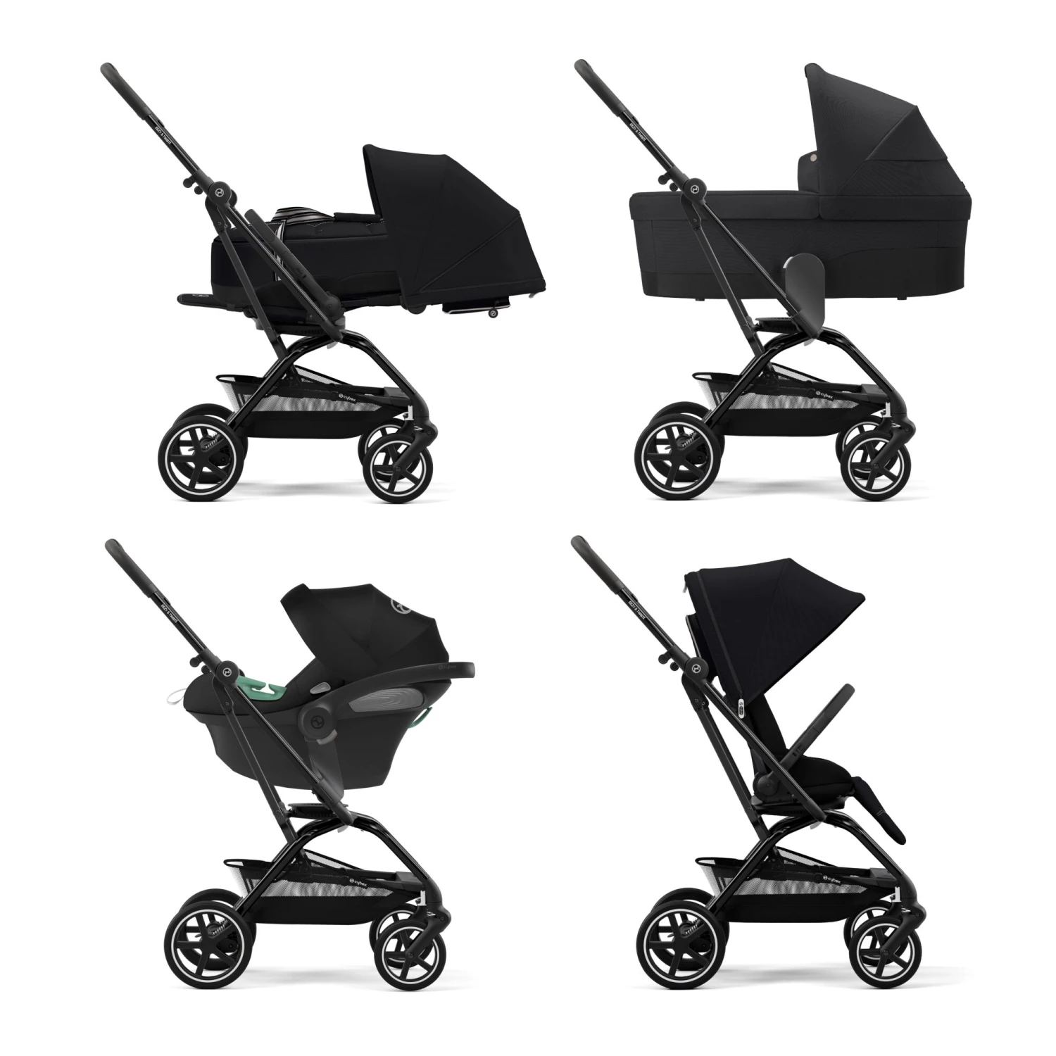 Poussette Eezy S Twist+ 2 Black Moon/Black De CYBEX – Image 8