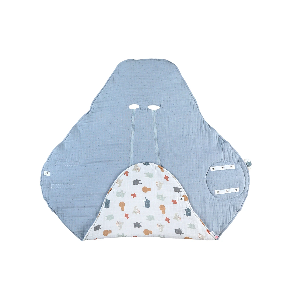 Mix & Match Couverture Promenade Mousseline Bio Jungle De Noukies – Image 5