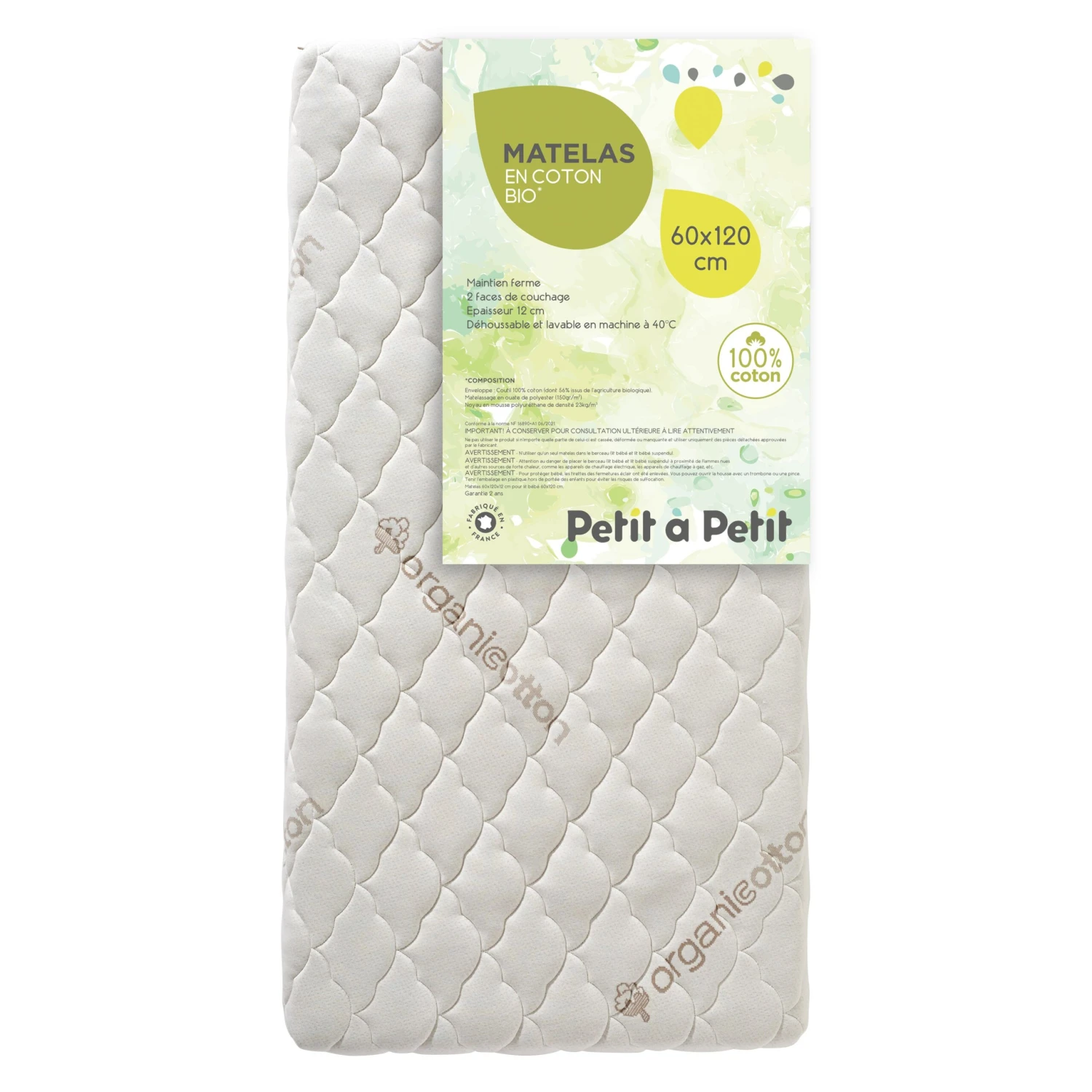 Matelas Coton Bio De Petit à Petit