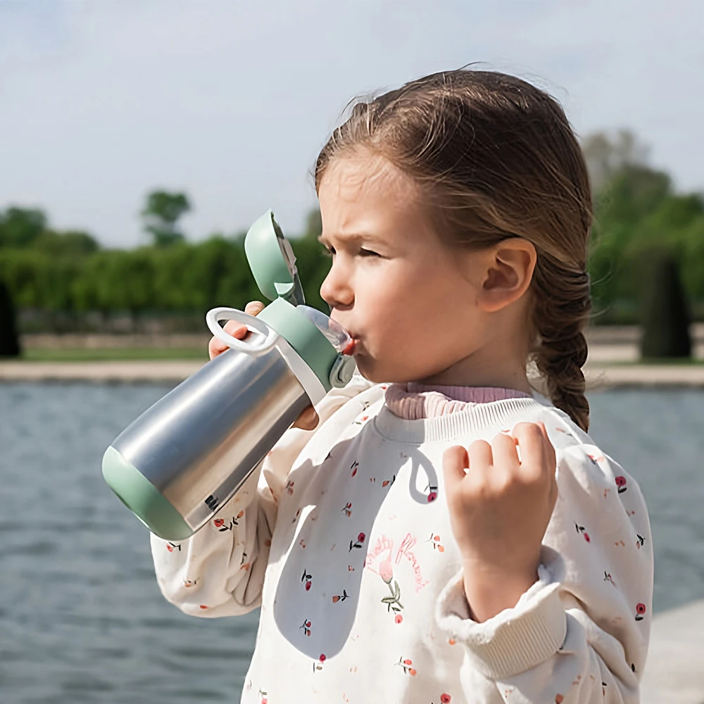 Beaba Gourde Inox Vert Sauge 350 Ml De Béaba – Image 4