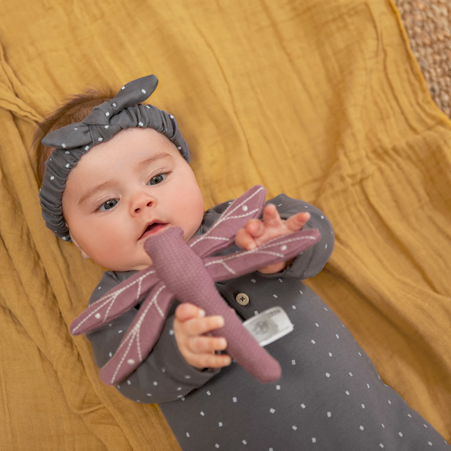 LÄSSIG Lange Mousseline 3 Pièces Rose/Moutarde 85 X 85 Cm De Lässig – Image 7