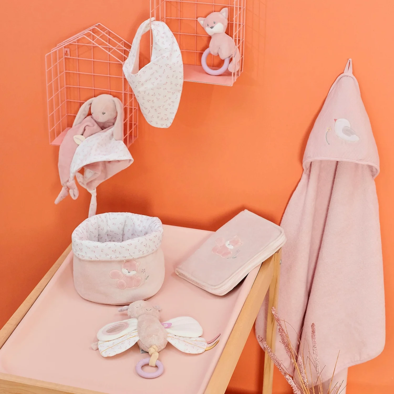 Alice & Pomme Cape De Bain Et Gant 75 X 75 Cm De Nattou – Image 2