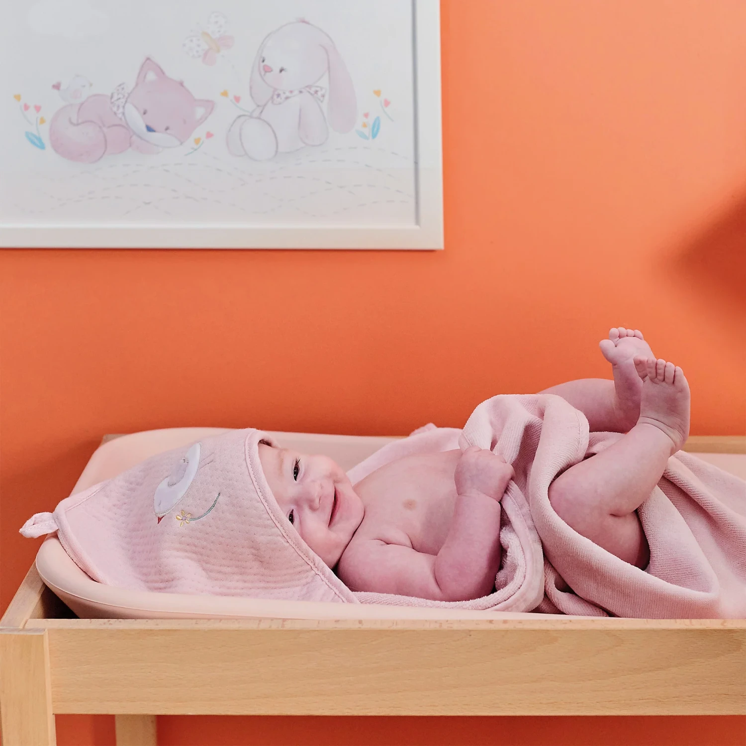 Alice & Pomme Cape De Bain Et Gant 75 X 75 Cm De Nattou – Image 3