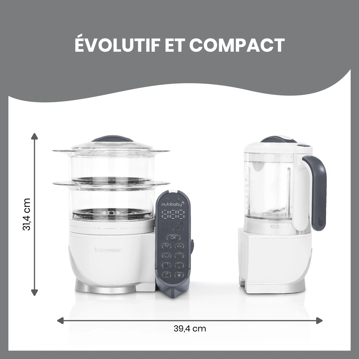 Pack Batch Cooking Nutribaby(+) & 3 Babybols 250mL Blanc De Babymoov – Image 8